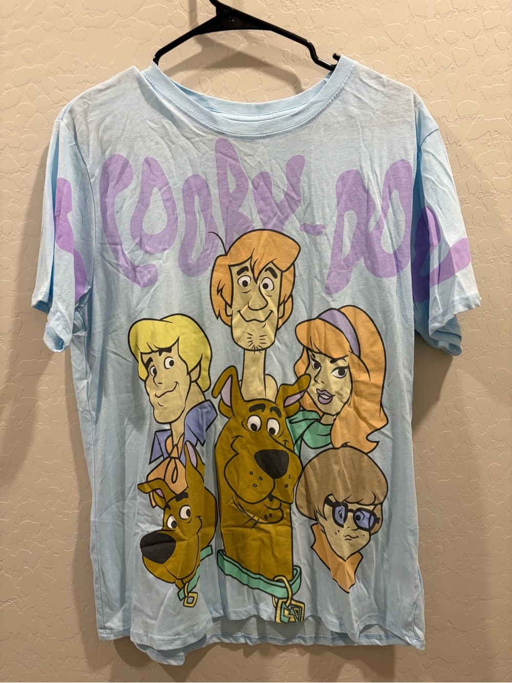 Scooby-Doo Good Vibes Light Blue Mystery Inc Graphic Tee L 11–13
